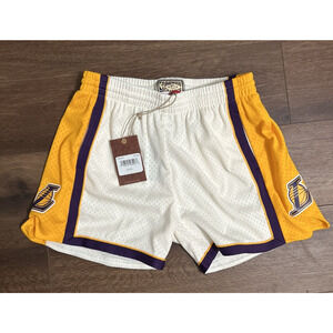 Mitchell & Ness NBA Swingman Shorts Los Angeles Lakers 2009 White - NWT Size M
